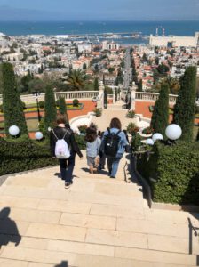 Student group visiting Haifa