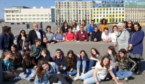 Group of teachers and students visiting Berlin memorial