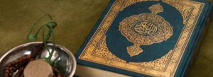 Prayer beads and a Quran