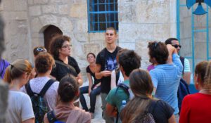 a tour taking place in the city of Jerusalem