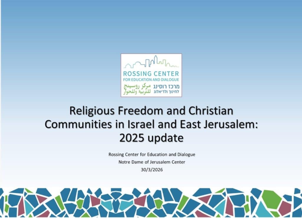 Religious freedom and christian communities: Event poster