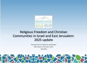 Religious freedom and christian communities: Event poster