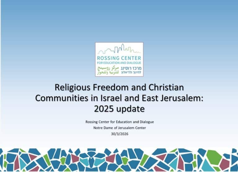 Religious freedom and christian communities: Event poster