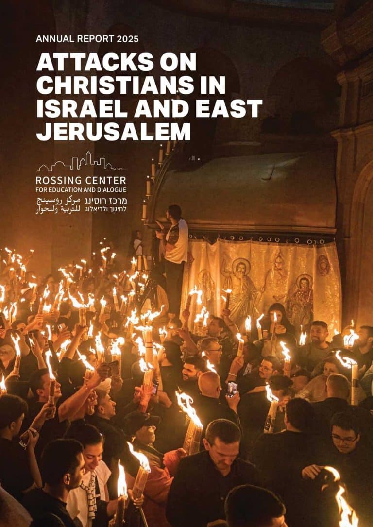 Cover photo: Attacks on Christians in Israel and East Jerusalem 2025 Report