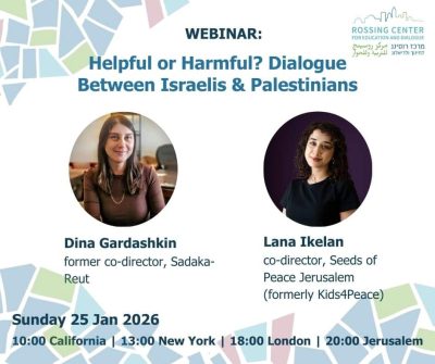 Helpful or Harmful? Dialogue between Israelis and Palestinians